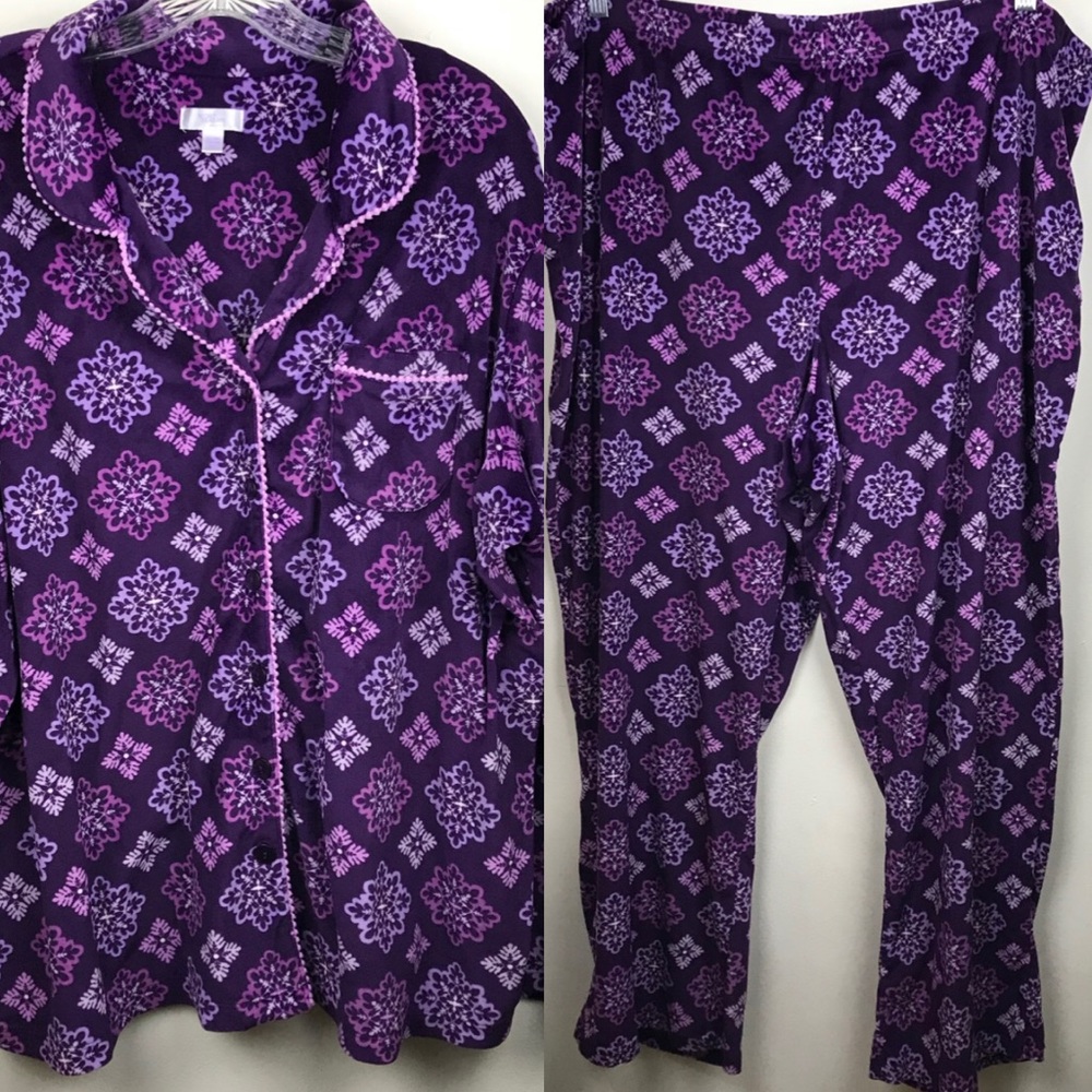 Secret pajamas plus size 3X soft purple pajamas
